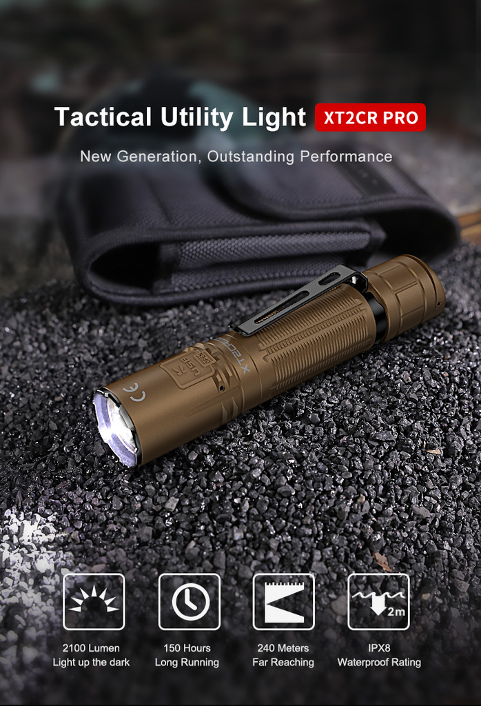ΦΑΚΟΣ KLARUS XT2CR Pro MATTE TAN (new color)